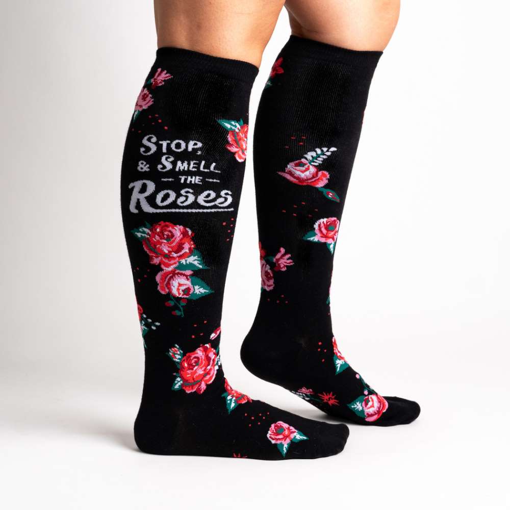 Stop & Smell the Roses Knee High Socks