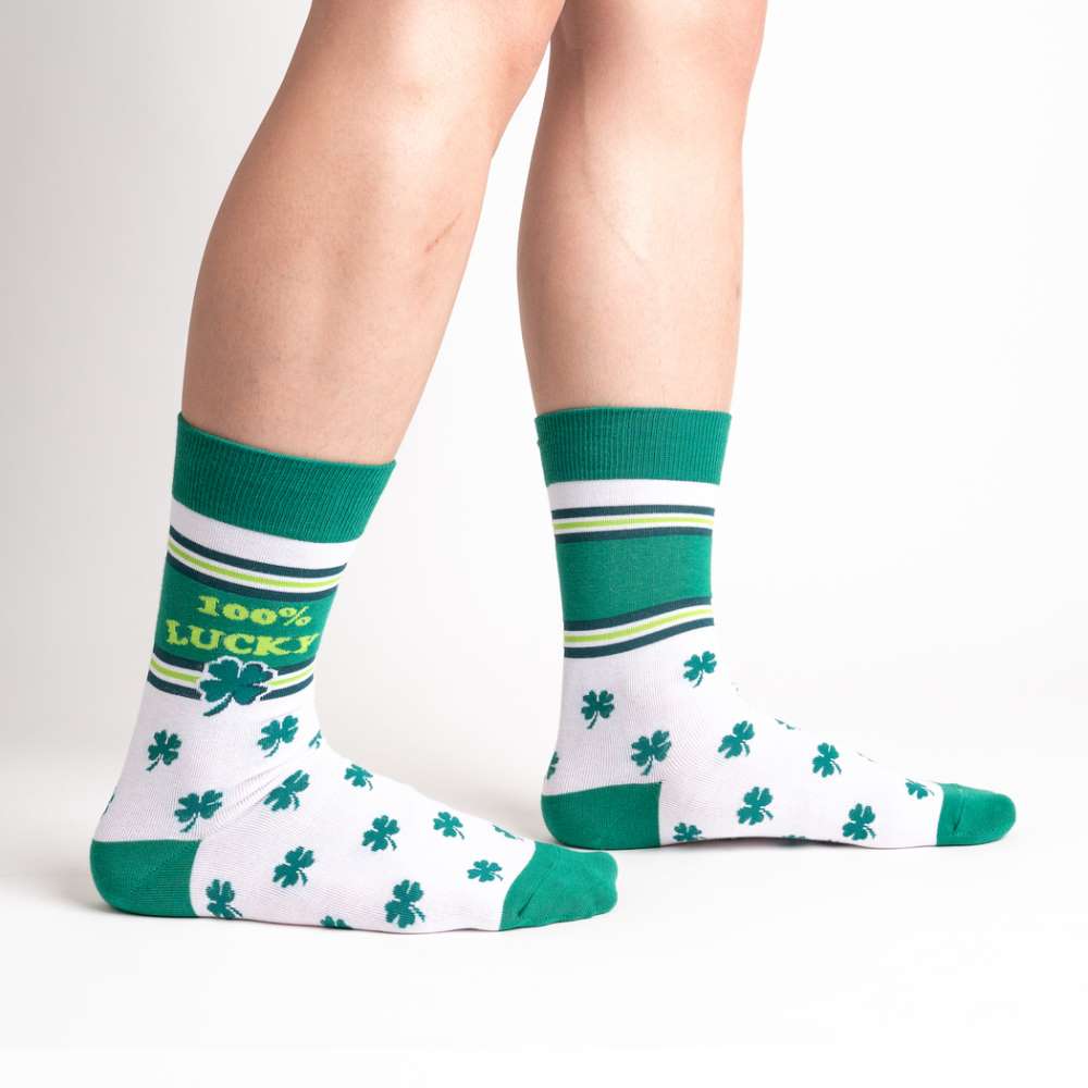 100% Lucky Men’s Crew Socks