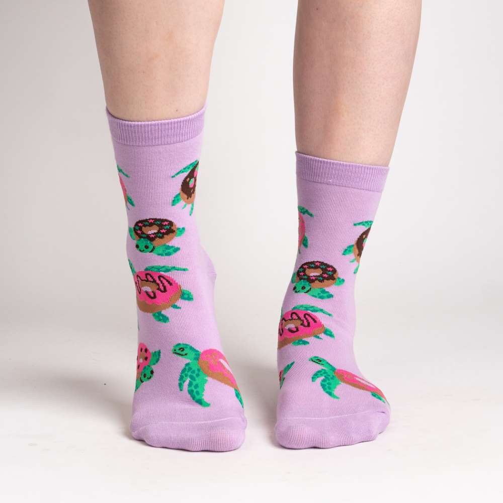 Donut Worry, Be Happy Crew Socks