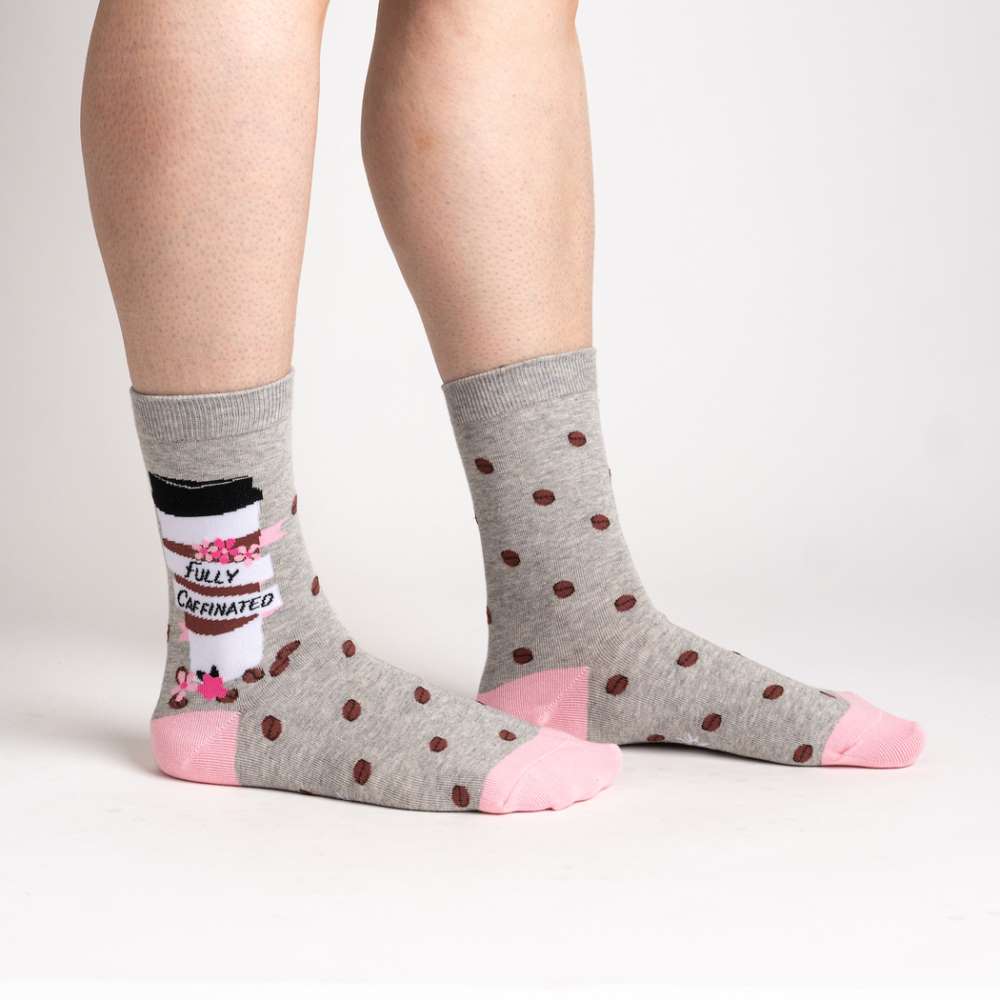 Fully Caffeinated Crew Socks