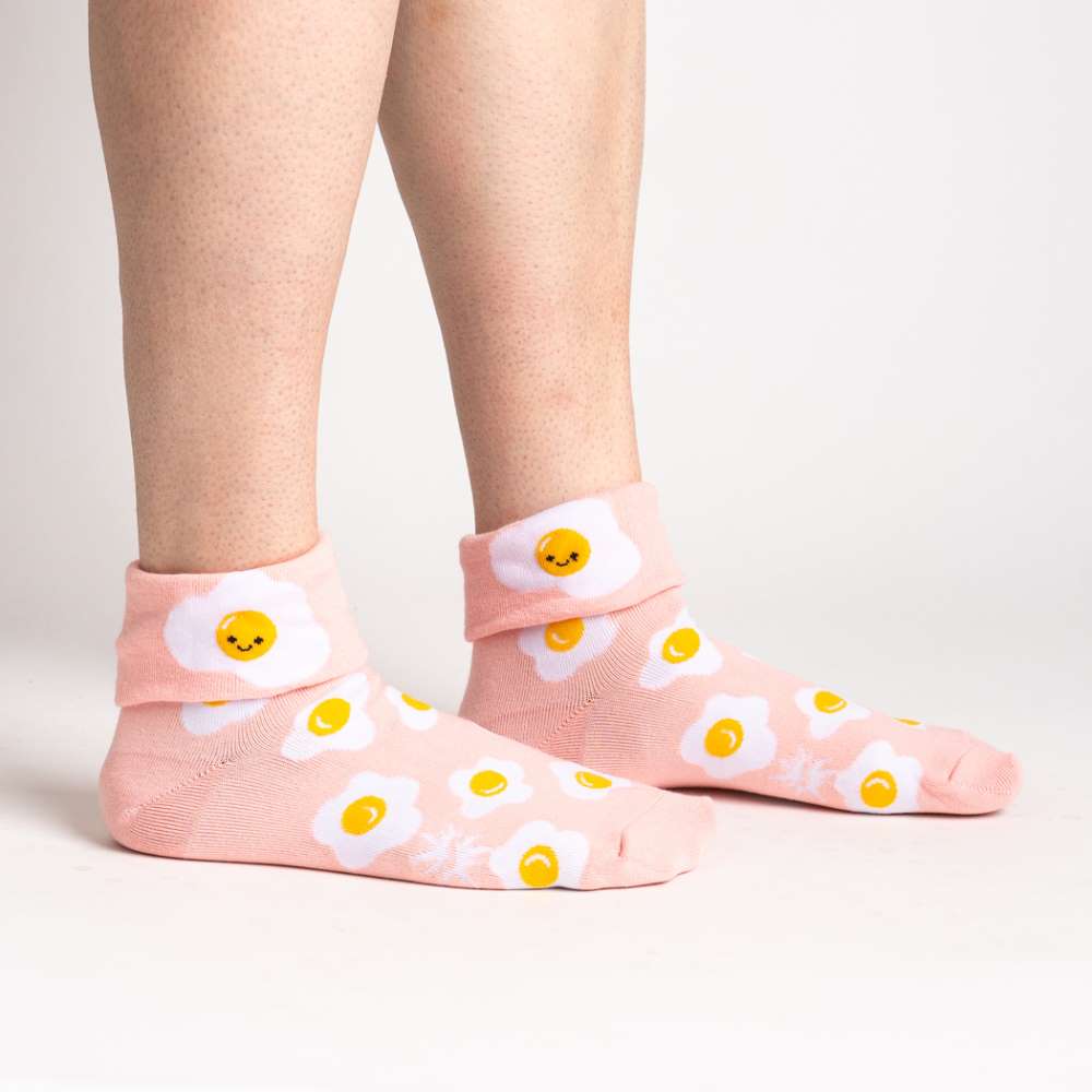 Sunny Side Up Turn Cuff Socks