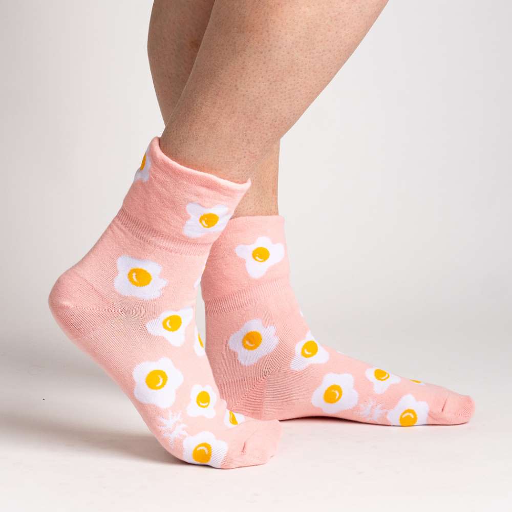 Sunny Side Up Turn Cuff Socks