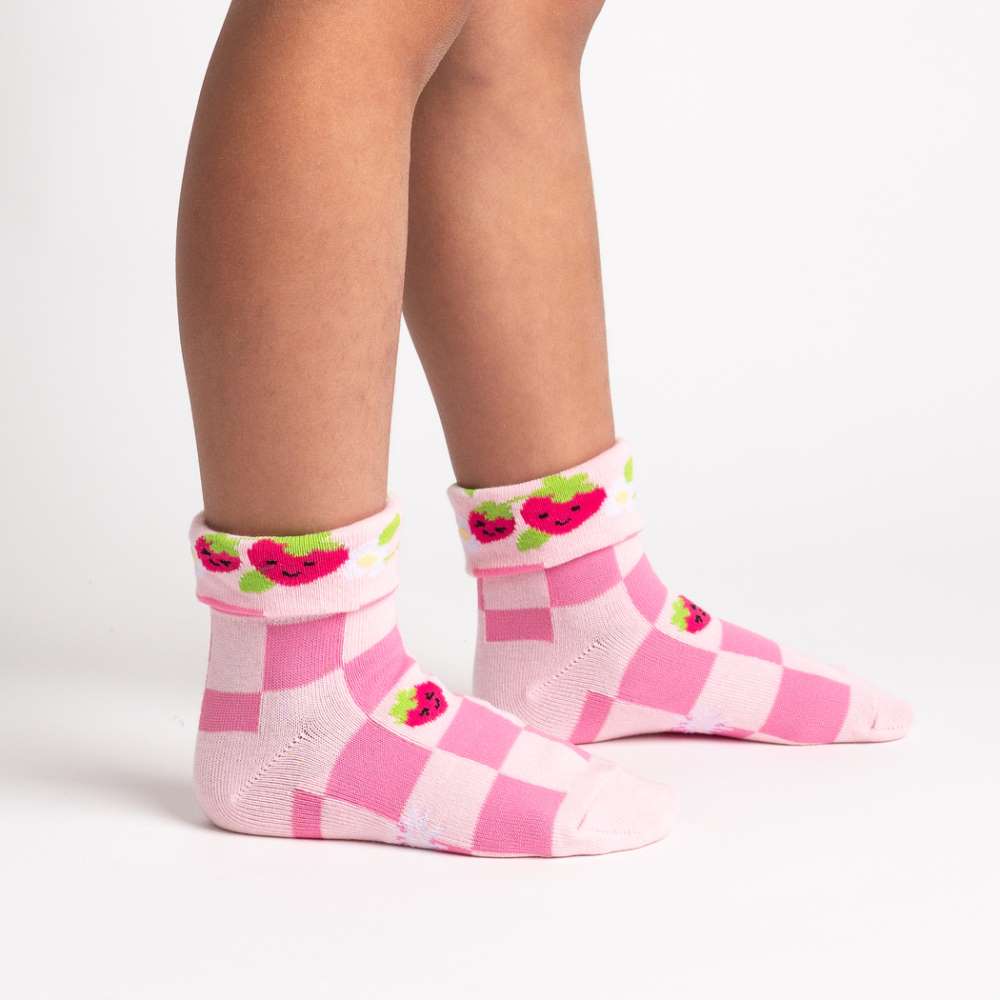 Berry Cute Junior Turn Cuff Socks